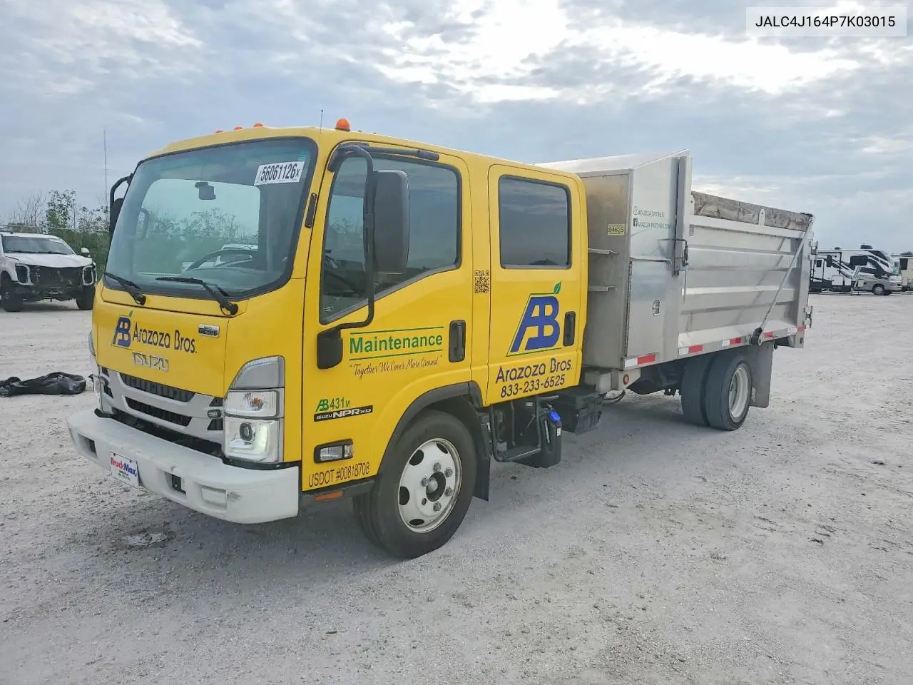 2023 Isuzu Npr Xd Dump Truck VIN: JALC4J164P7K03015 Lot: 56061126