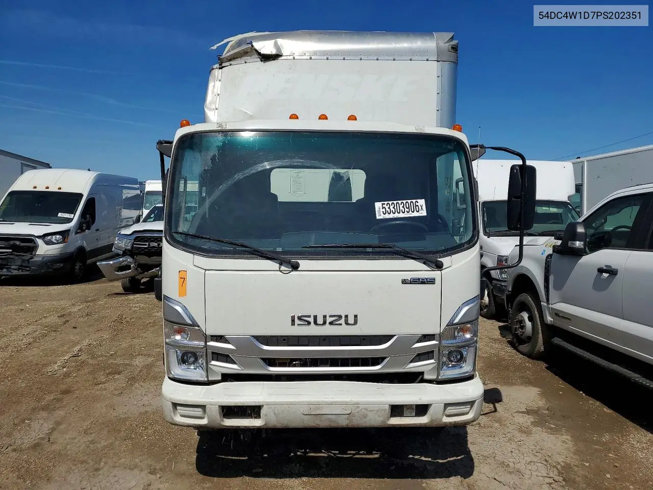 2023 Isuzu Npr Hd Box Truck *** Prior Fleet *** VIN: 54DC4W1D7PS202351 Lot: 56723596