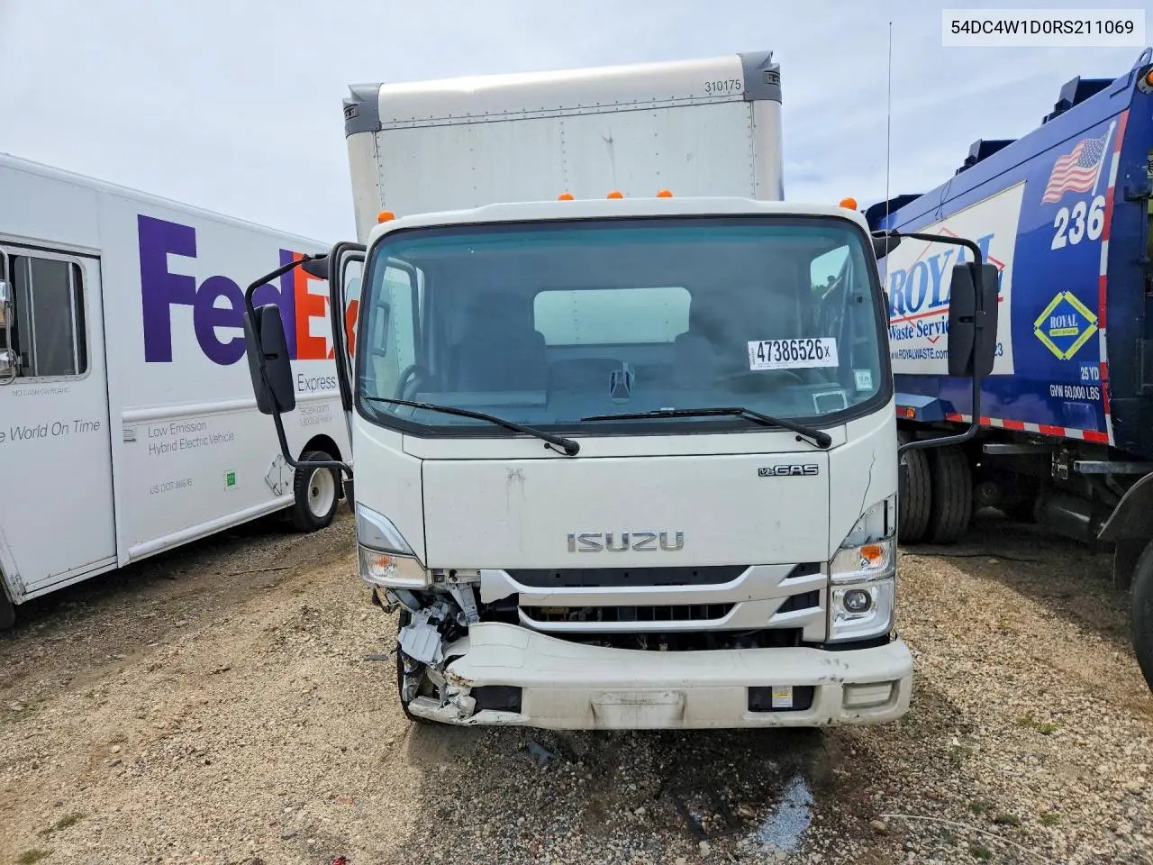 2024 Isuzu Npr Hd Box Truck VIN: 54DC4W1D0RS211069 Lot: 47386526
