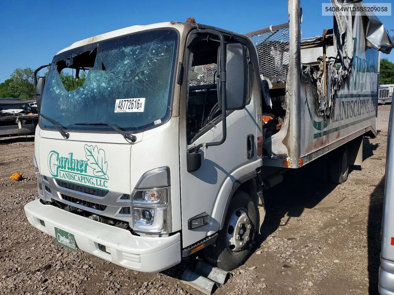 2025 Isuzu Npr Box Truck VIN: 54DB4W1D5SS209058 Lot: 48772616