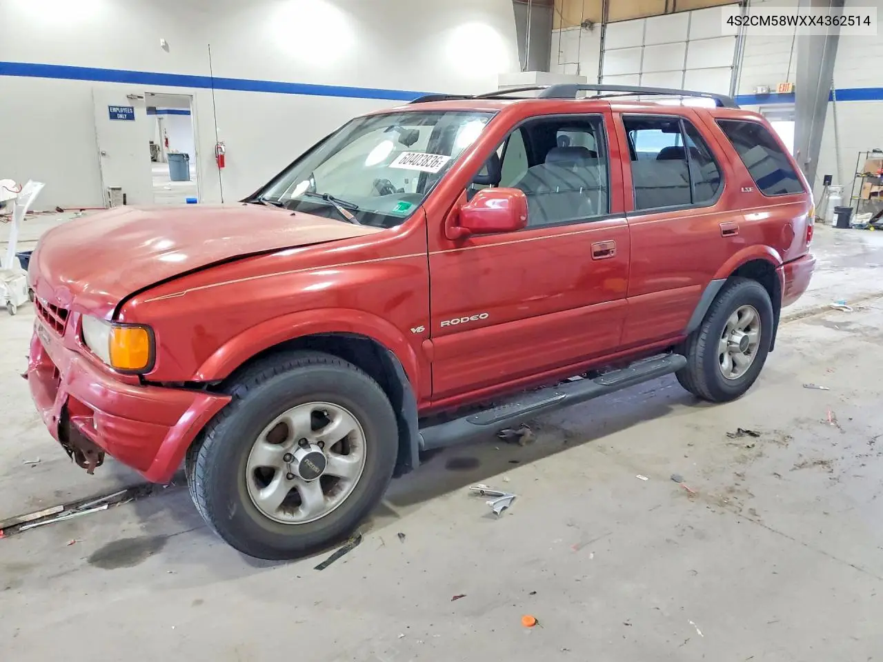1999 Isuzu Rodeo VIN: 4S2CM58WXX4362514 Lot: 60403836