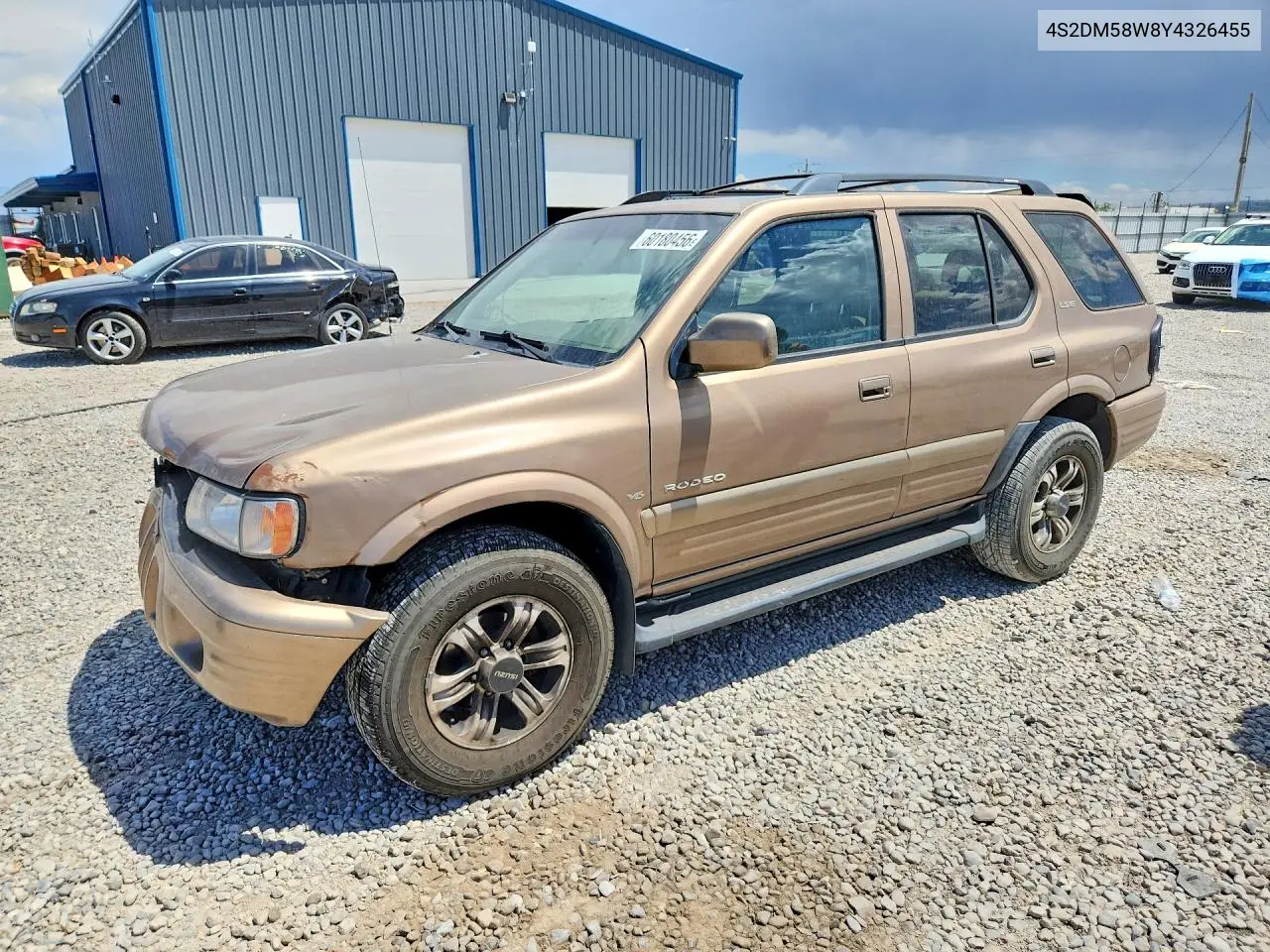 2000 Isuzu Rodeo S VIN: 4S2DM58W8Y4326455 Lot: 60180456
