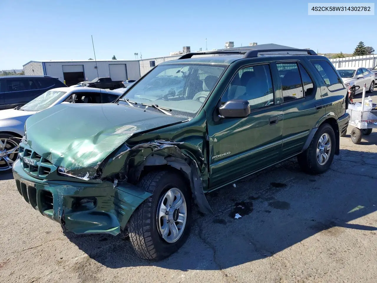 2001 Isuzu Rodeo S VIN: 4S2CK58W314302782 Lot: 61175486