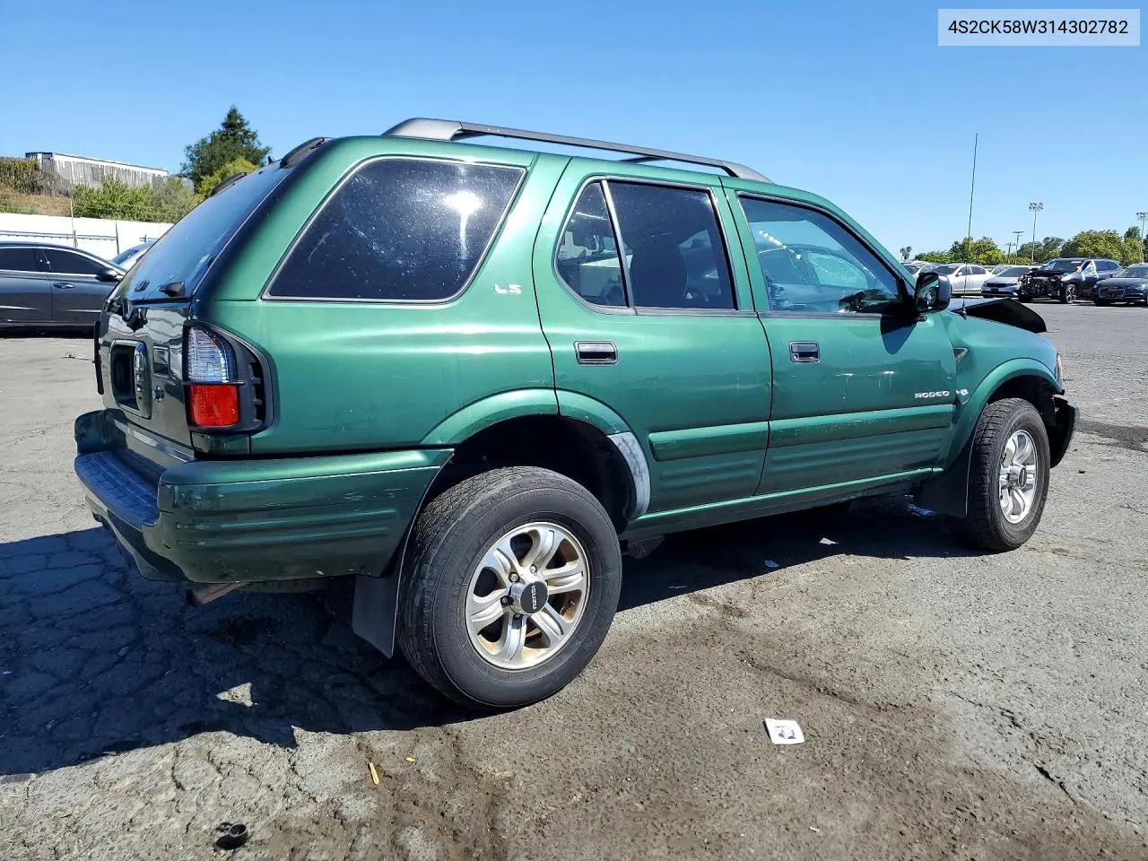 2001 Isuzu Rodeo S VIN: 4S2CK58W314302782 Lot: 61175486