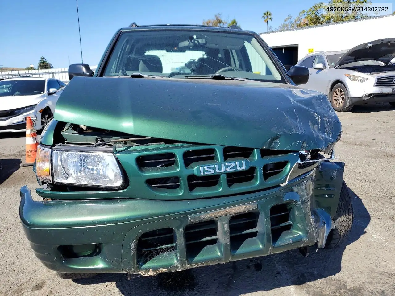 2001 Isuzu Rodeo S VIN: 4S2CK58W314302782 Lot: 61175486