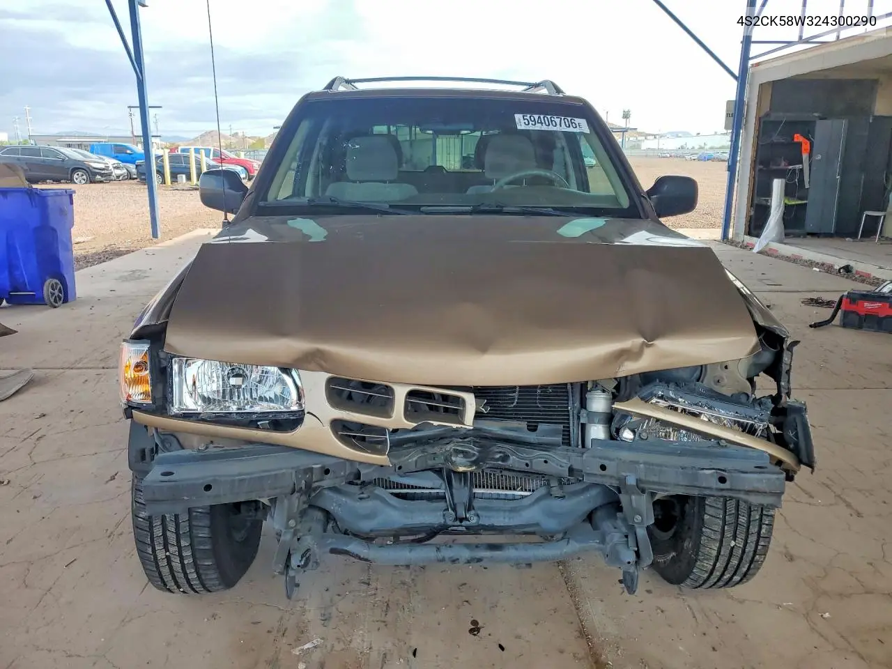 2002 Isuzu Rodeo S VIN: 4S2CK58W324300290 Lot: 59406706