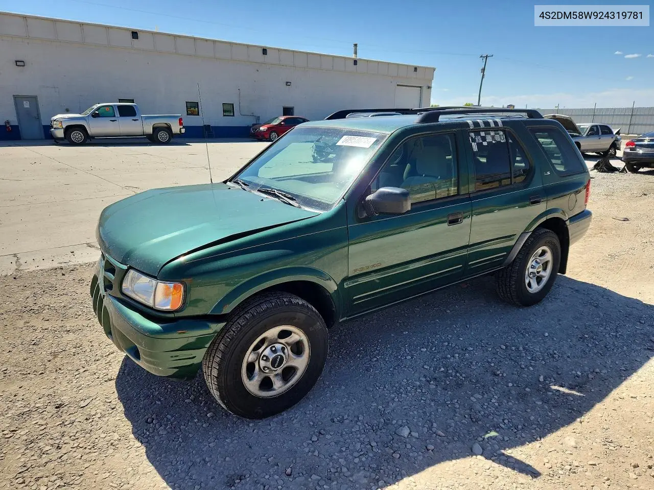 2002 Isuzu Rodeo S VIN: 4S2DM58W924319781 Lot: 60958666