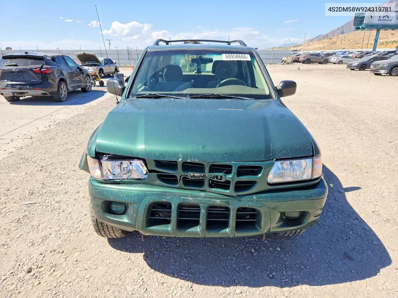 2002 Isuzu Rodeo S VIN: 4S2DM58W924319781 Lot: 60958666