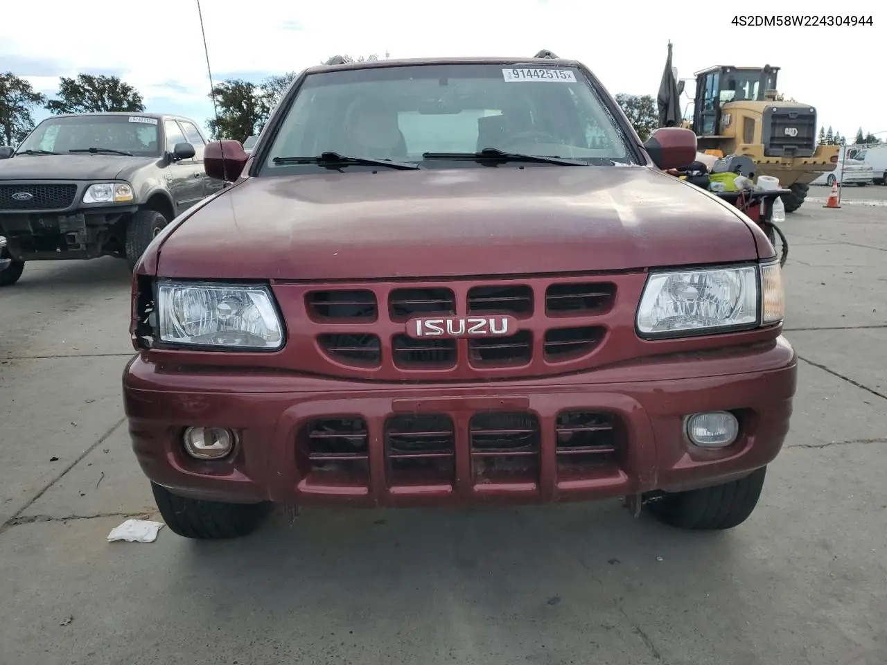 2002 Isuzu Rodeo S VIN: 4S2DM58W224304944 Lot: 91442515