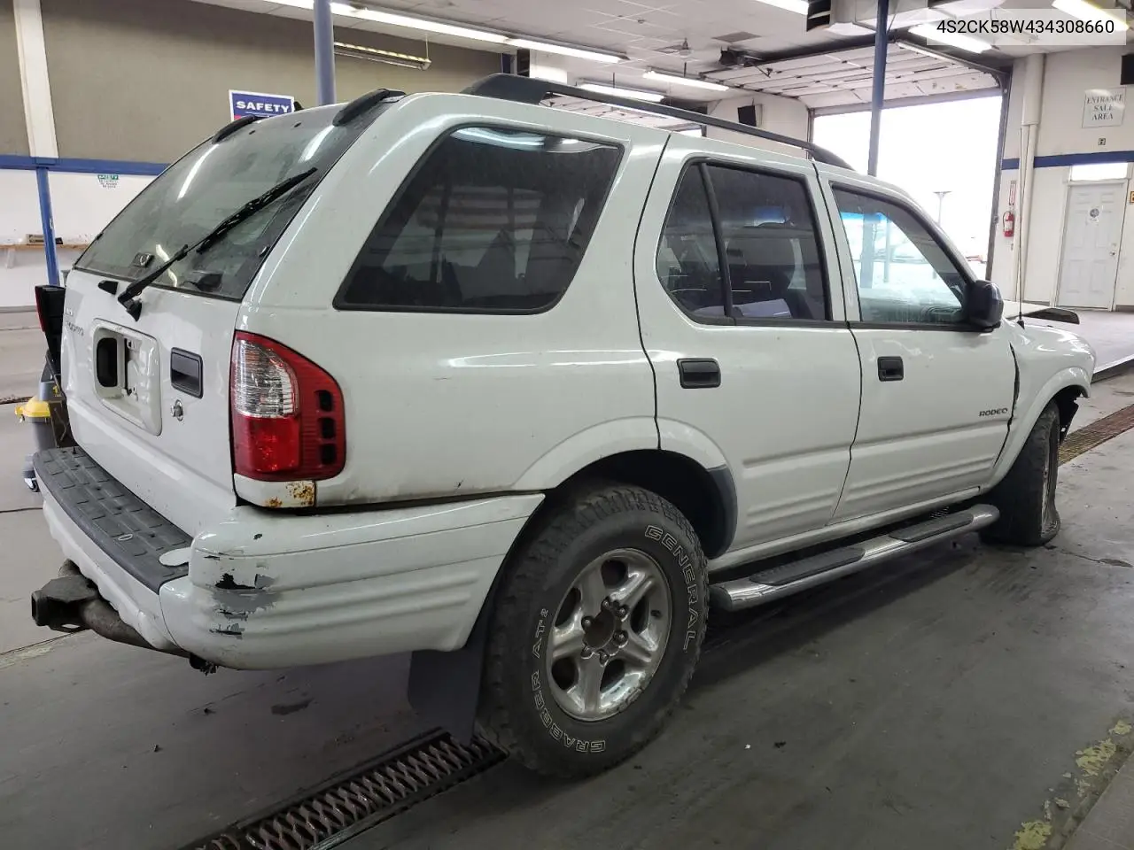 2003 Isuzu Rodeo S VIN: 4S2CK58W434308660 Lot: 65729235