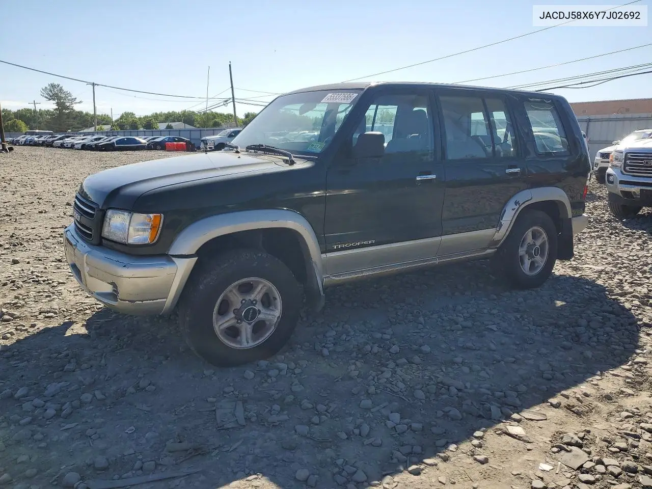 2000 Isuzu Trooper S VIN: JACDJ58X6Y7J02692 Lot: 55337586