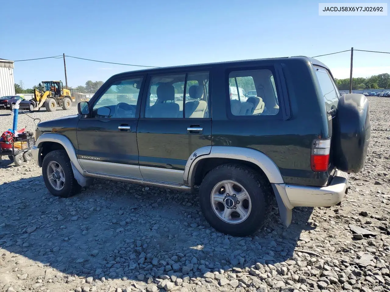 2000 Isuzu Trooper S VIN: JACDJ58X6Y7J02692 Lot: 55337586
