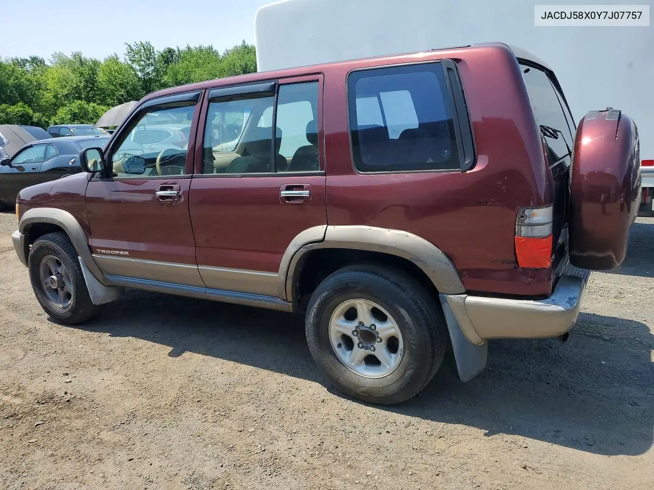 2000 Isuzu Trooper S VIN: JACDJ58X0Y7J07757 Lot: 59069946