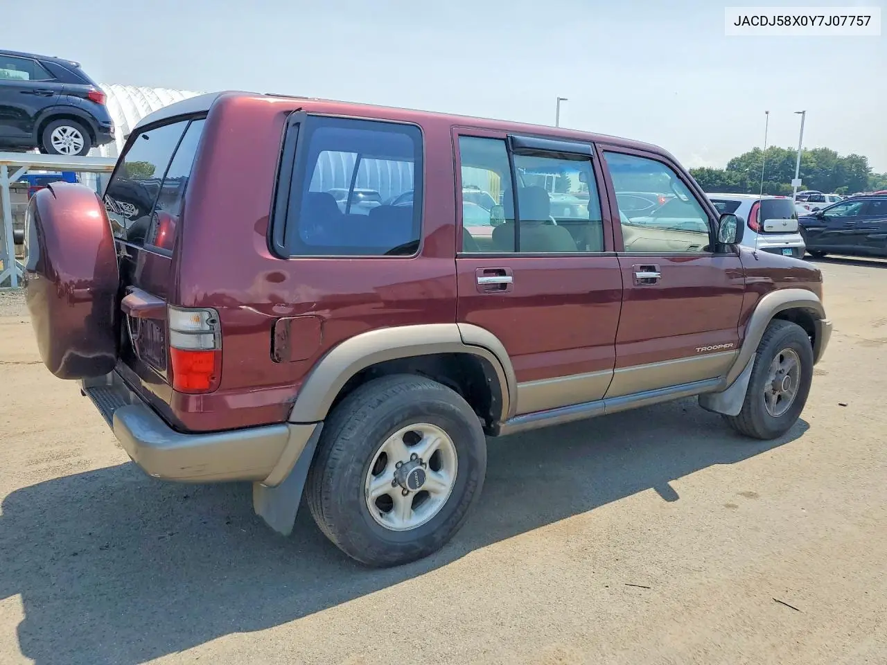 2000 Isuzu Trooper S VIN: JACDJ58X0Y7J07757 Lot: 59069946