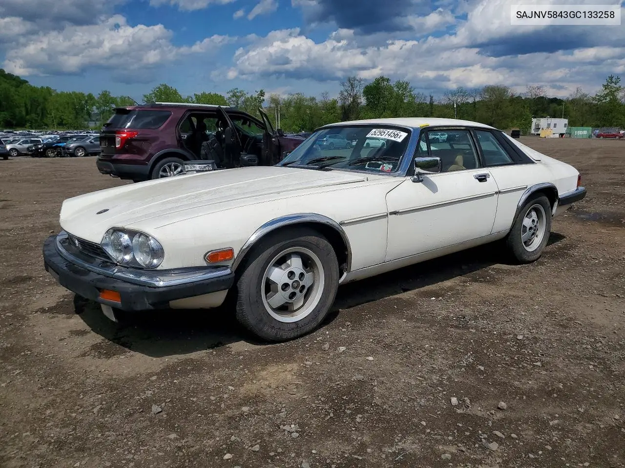 1986 Jaguar Xjs VIN: SAJNV5843GC133258 Lot: 52951456