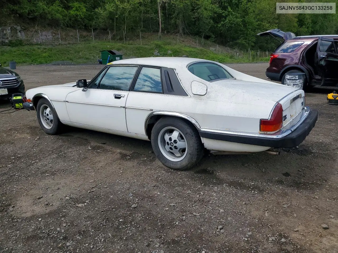 1986 Jaguar Xjs VIN: SAJNV5843GC133258 Lot: 52951456