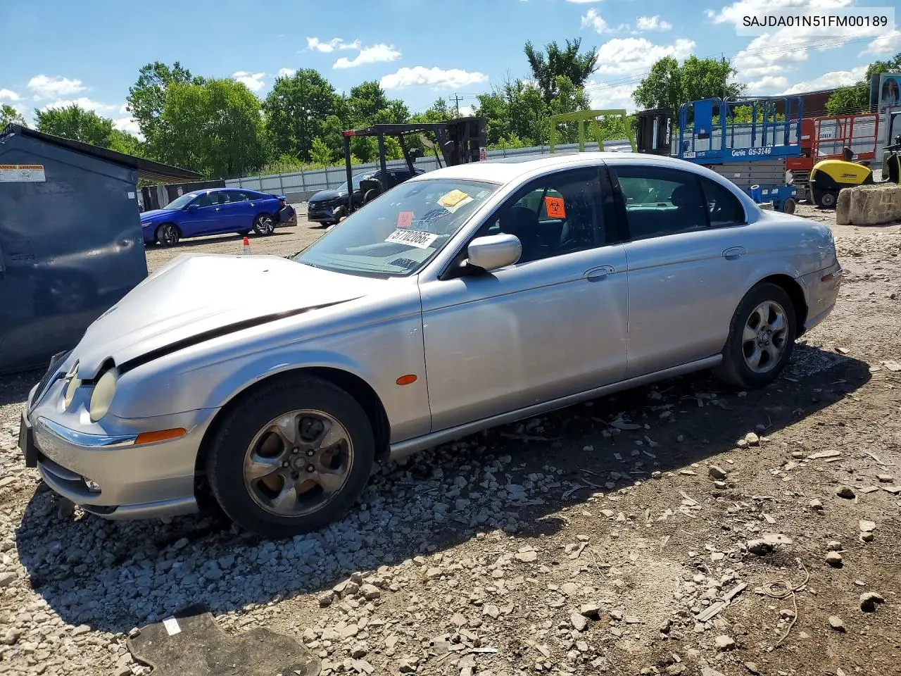 2001 Jaguar S-Type VIN: SAJDA01N51FM00189 Lot: 57702066