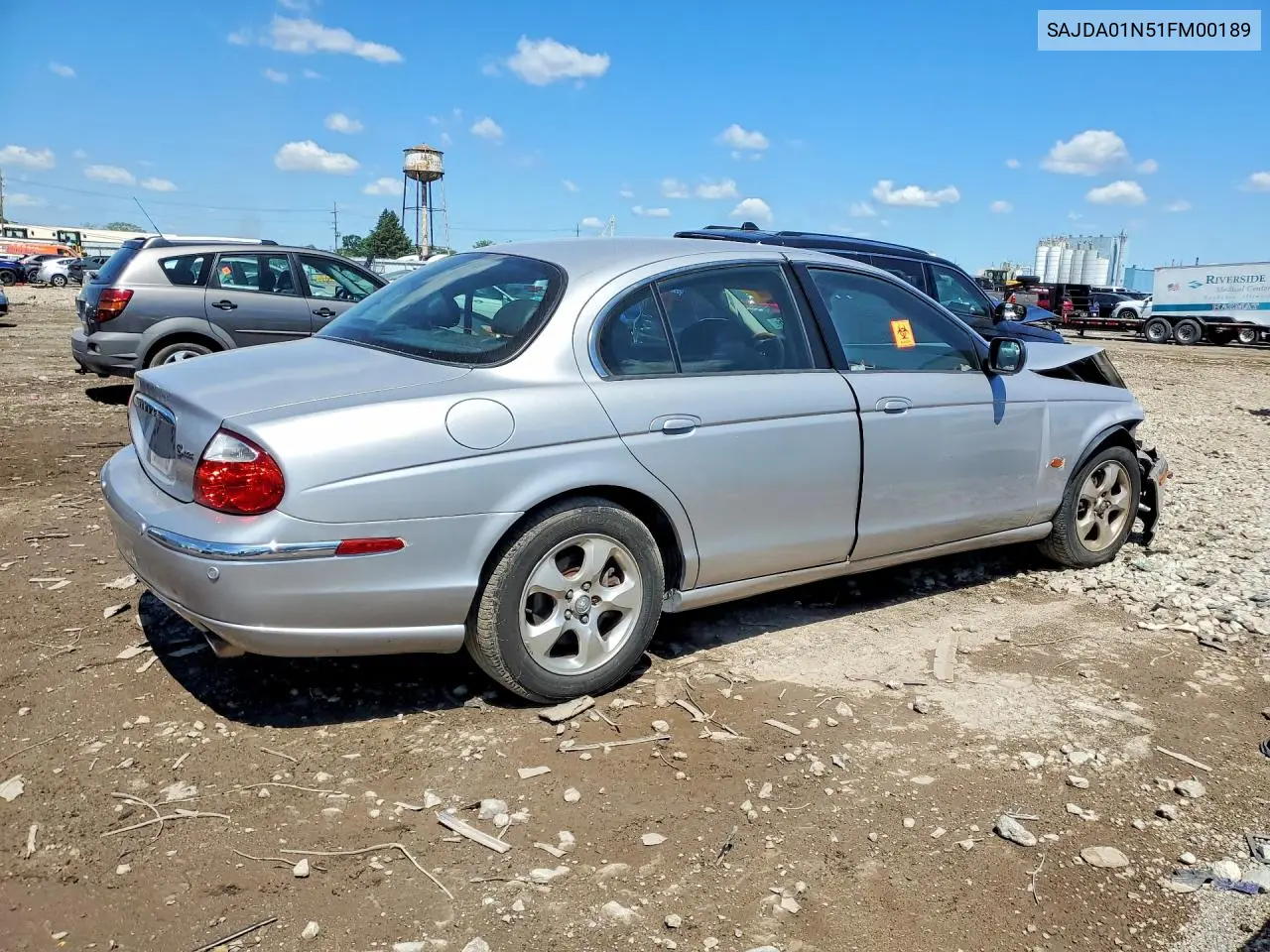 2001 Jaguar S-Type VIN: SAJDA01N51FM00189 Lot: 57702066
