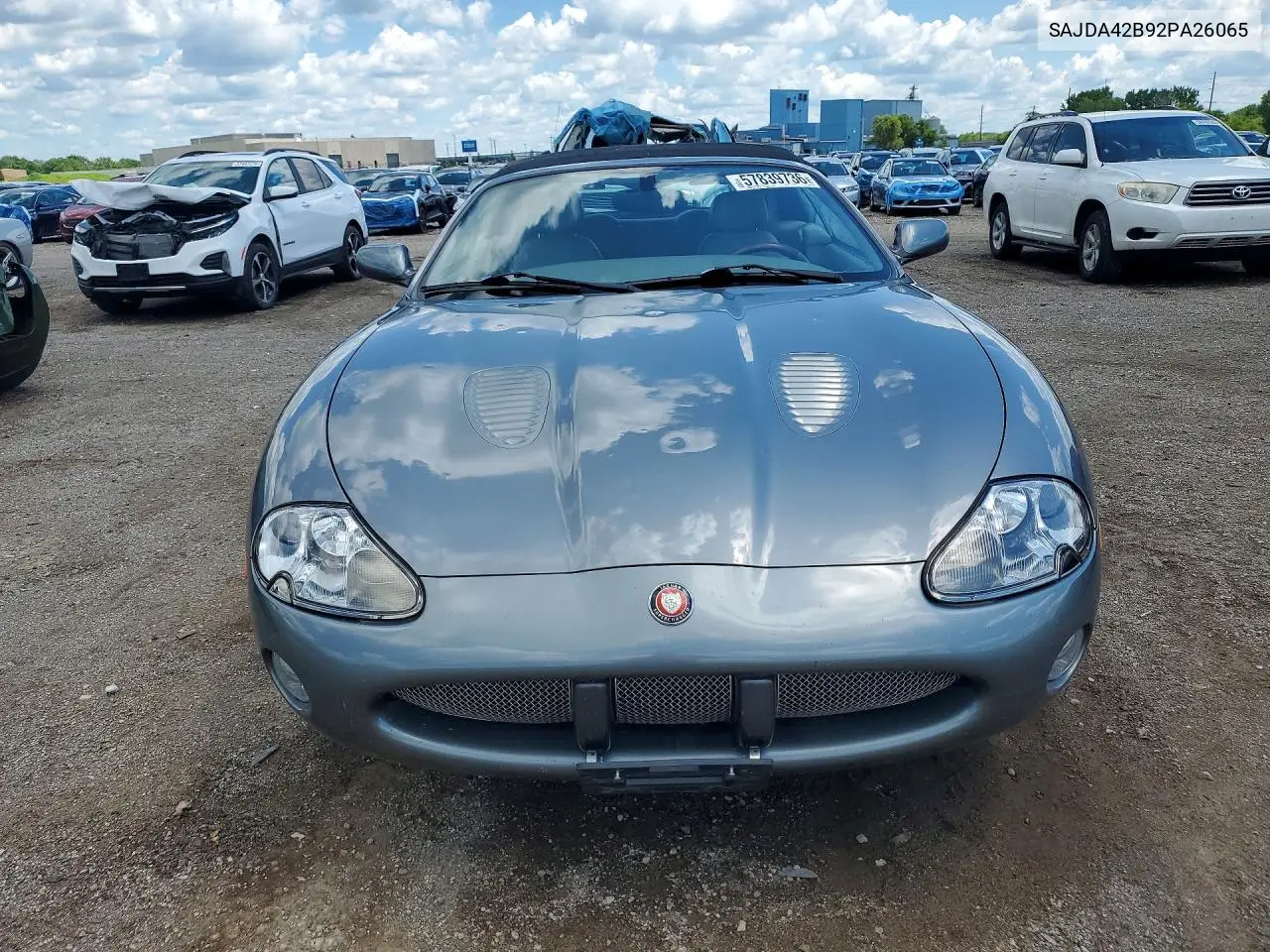2002 Jaguar Xkr VIN: SAJDA42B92PA26065 Lot: 57839736
