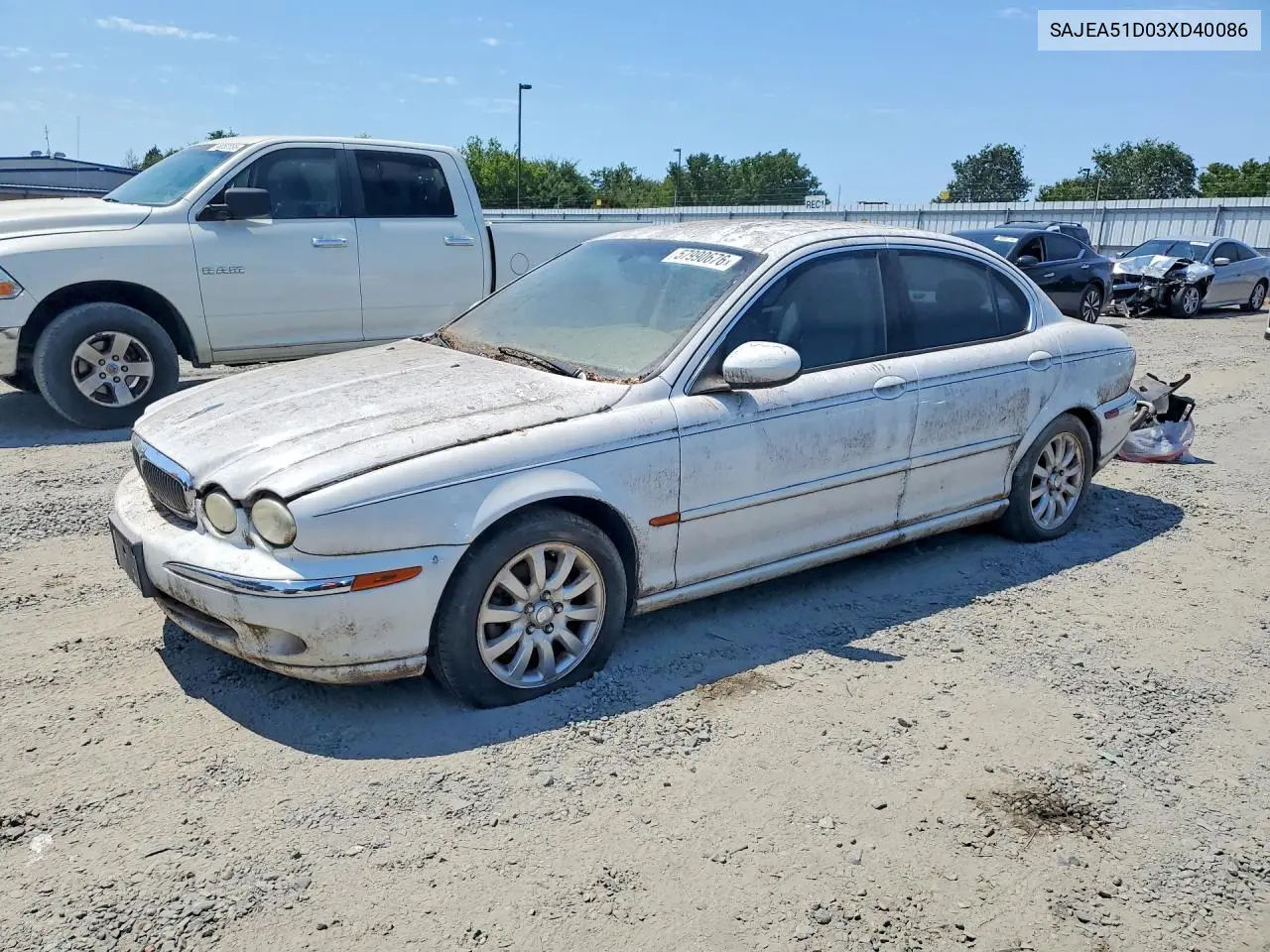 2003 Jaguar X-Type 2.5 VIN: SAJEA51D03XD40086 Lot: 57990676
