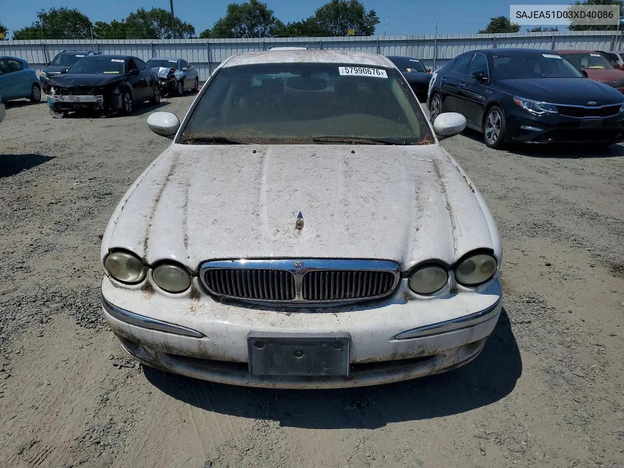 2003 Jaguar X-Type 2.5 VIN: SAJEA51D03XD40086 Lot: 57990676