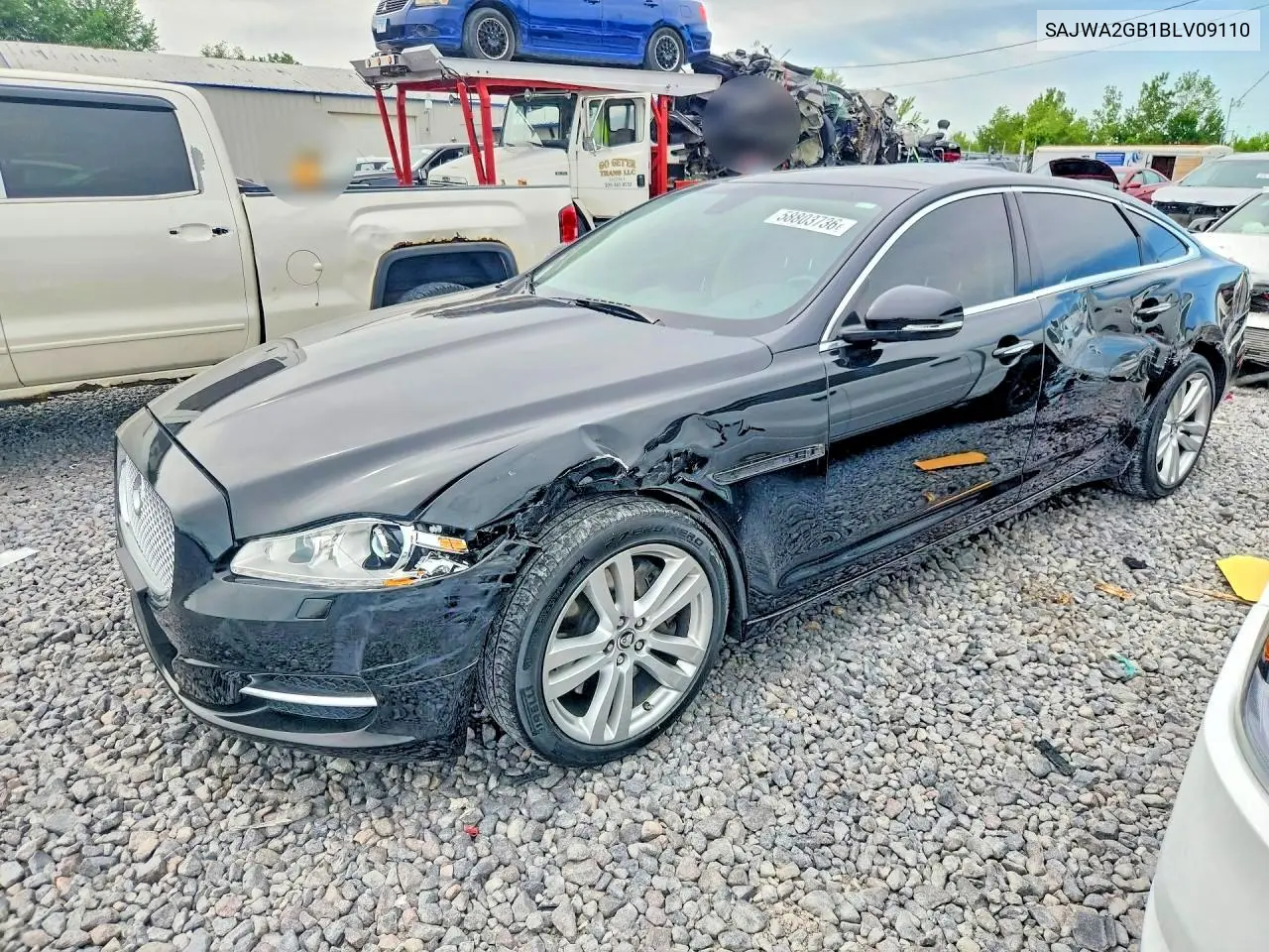 2011 Jaguar Xjl VIN: SAJWA2GB1BLV09110 Lot: 58803736