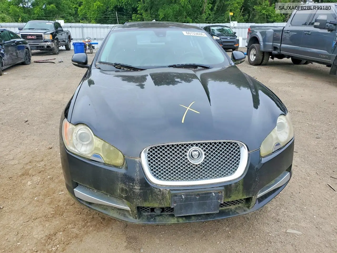 2011 Jaguar Xf VIN: SAJXA0FB2BLR99180 Lot: 60133606