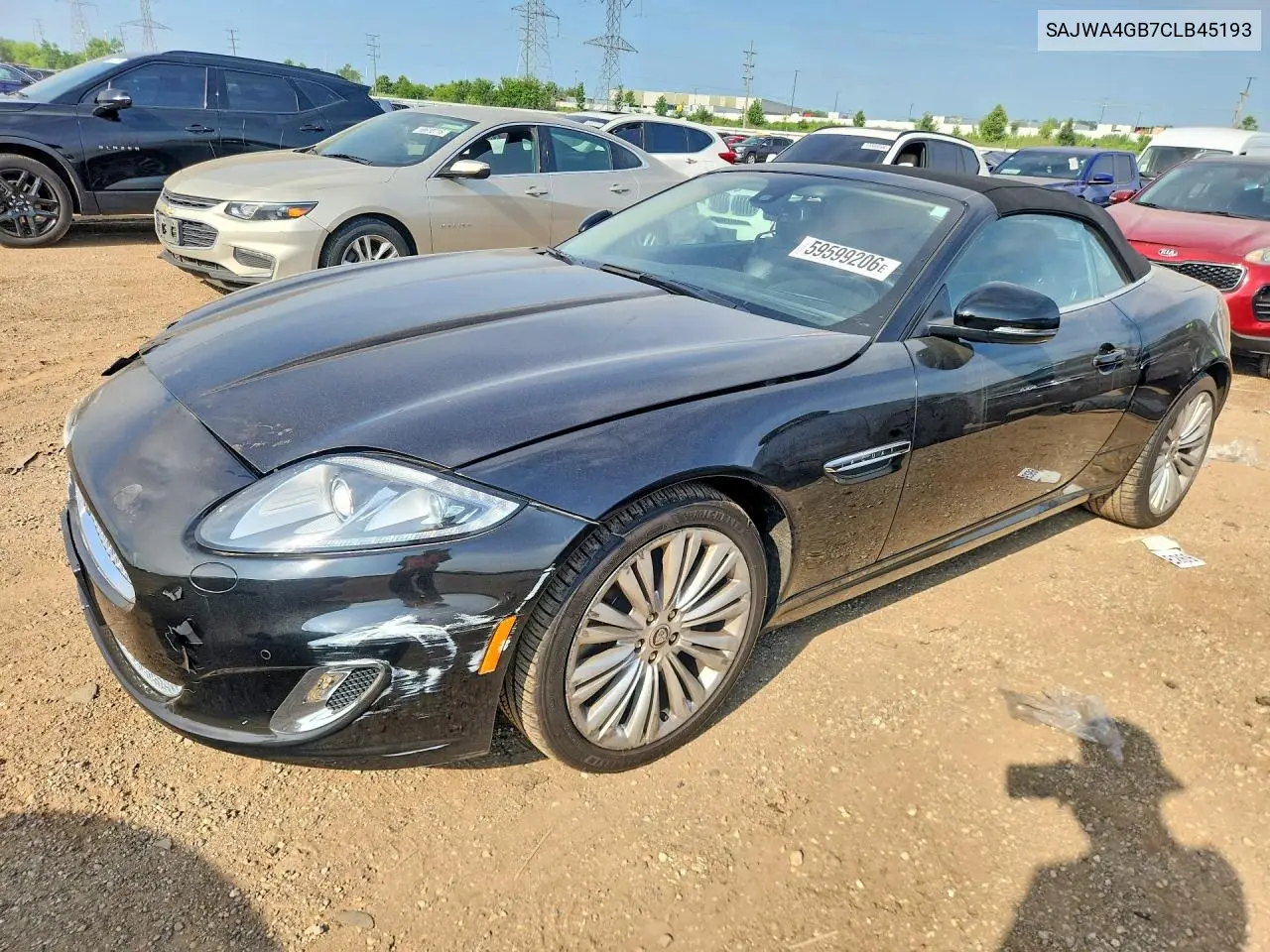 2012 Jaguar Xk VIN: SAJWA4GB7CLB45193 Lot: 59599206