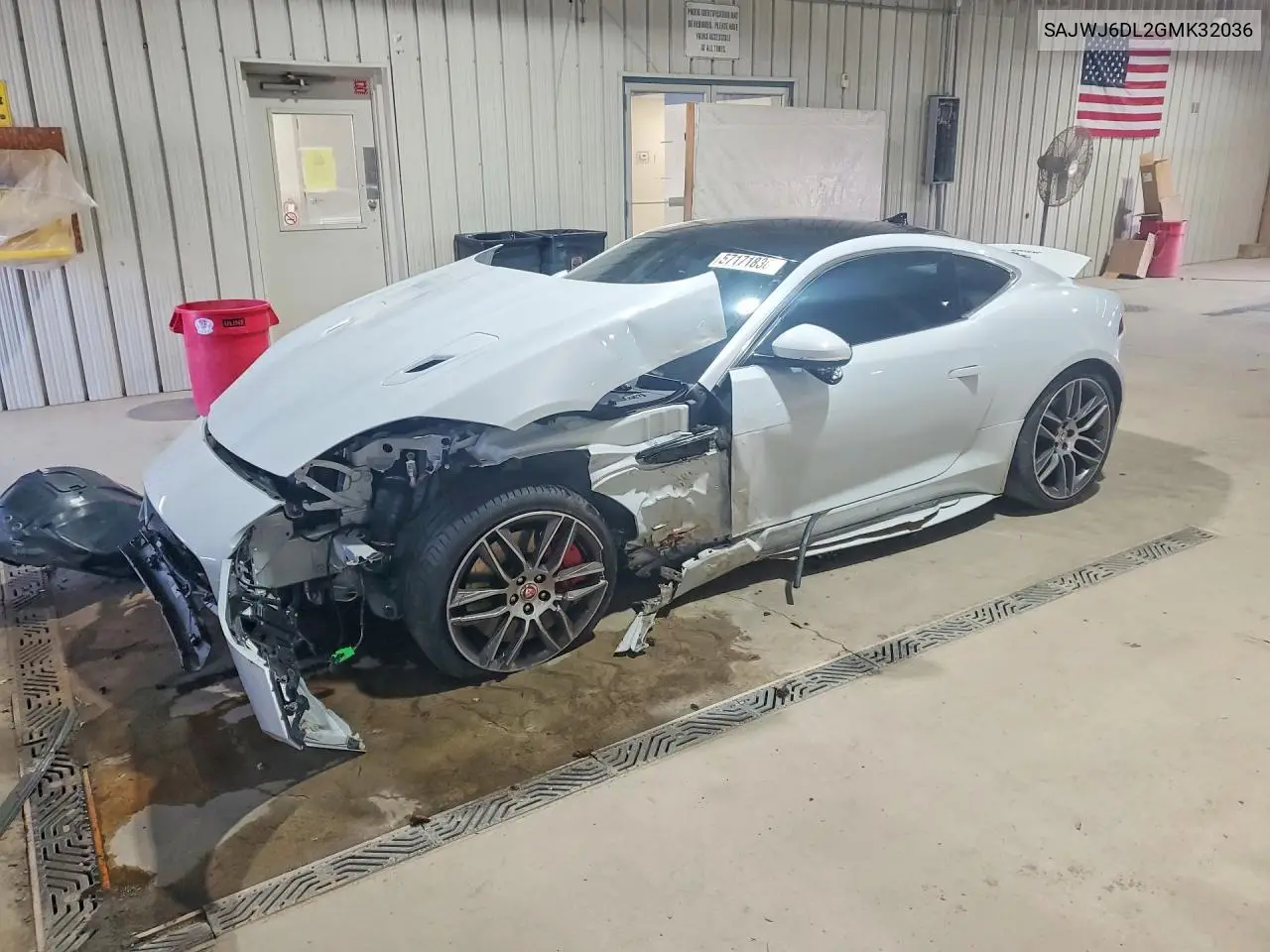 2016 Jaguar F-Type R VIN: SAJWJ6DL2GMK32036 Lot: 57171836