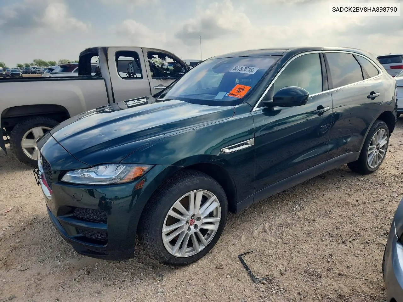 2017 Jaguar F-Pace Prestige VIN: SADCK2BV8HA898790 Lot: 55790516