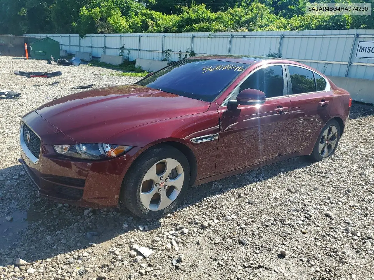 2017 Jaguar Xe VIN: SAJAR4BG4HA974230 Lot: 56810646