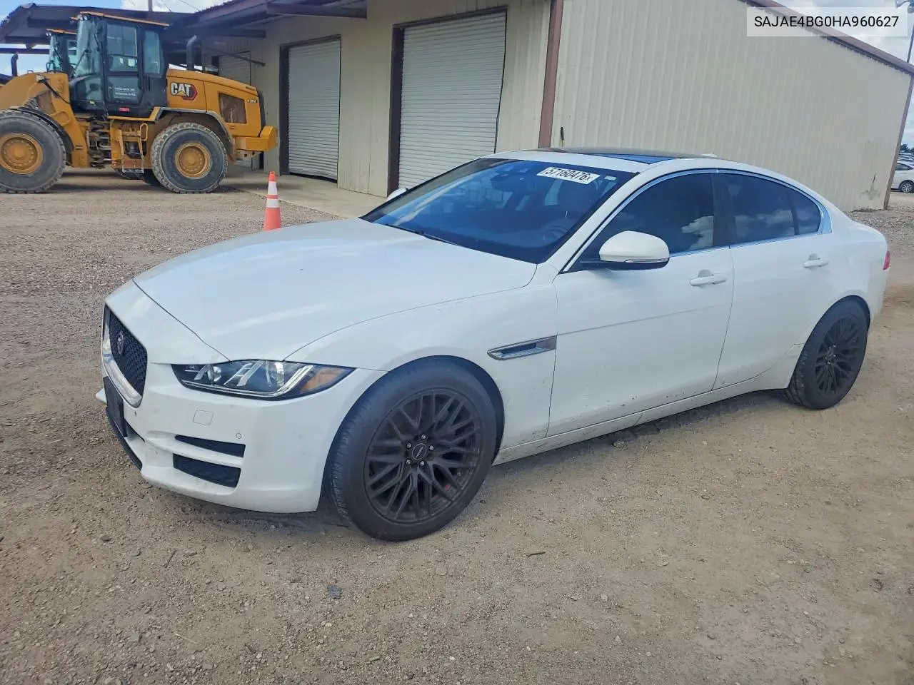 2017 Jaguar Xe Prestige VIN: SAJAE4BG0HA960627 Lot: 57160476