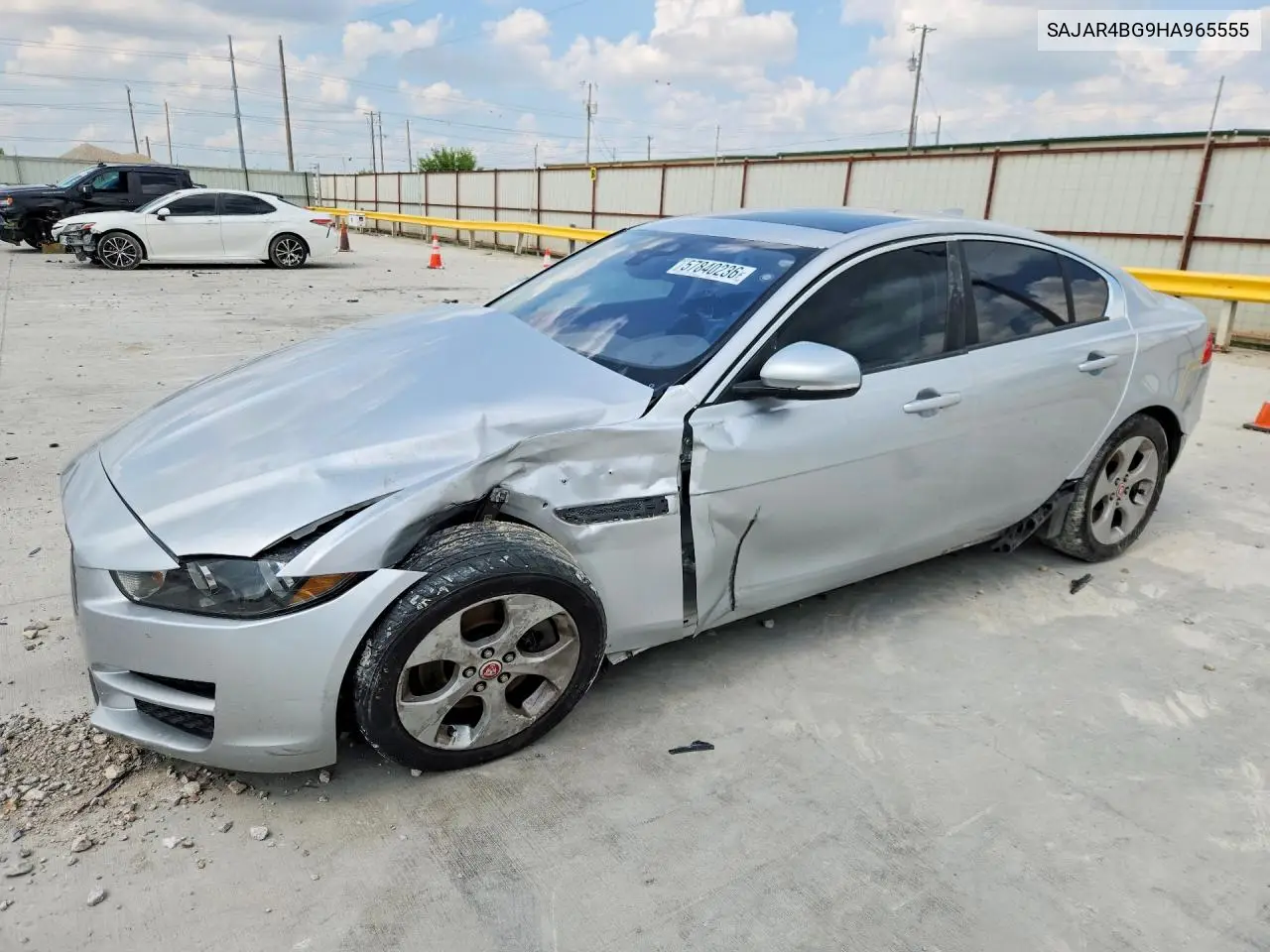 2017 Jaguar Xe VIN: SAJAR4BG9HA965555 Lot: 57840236