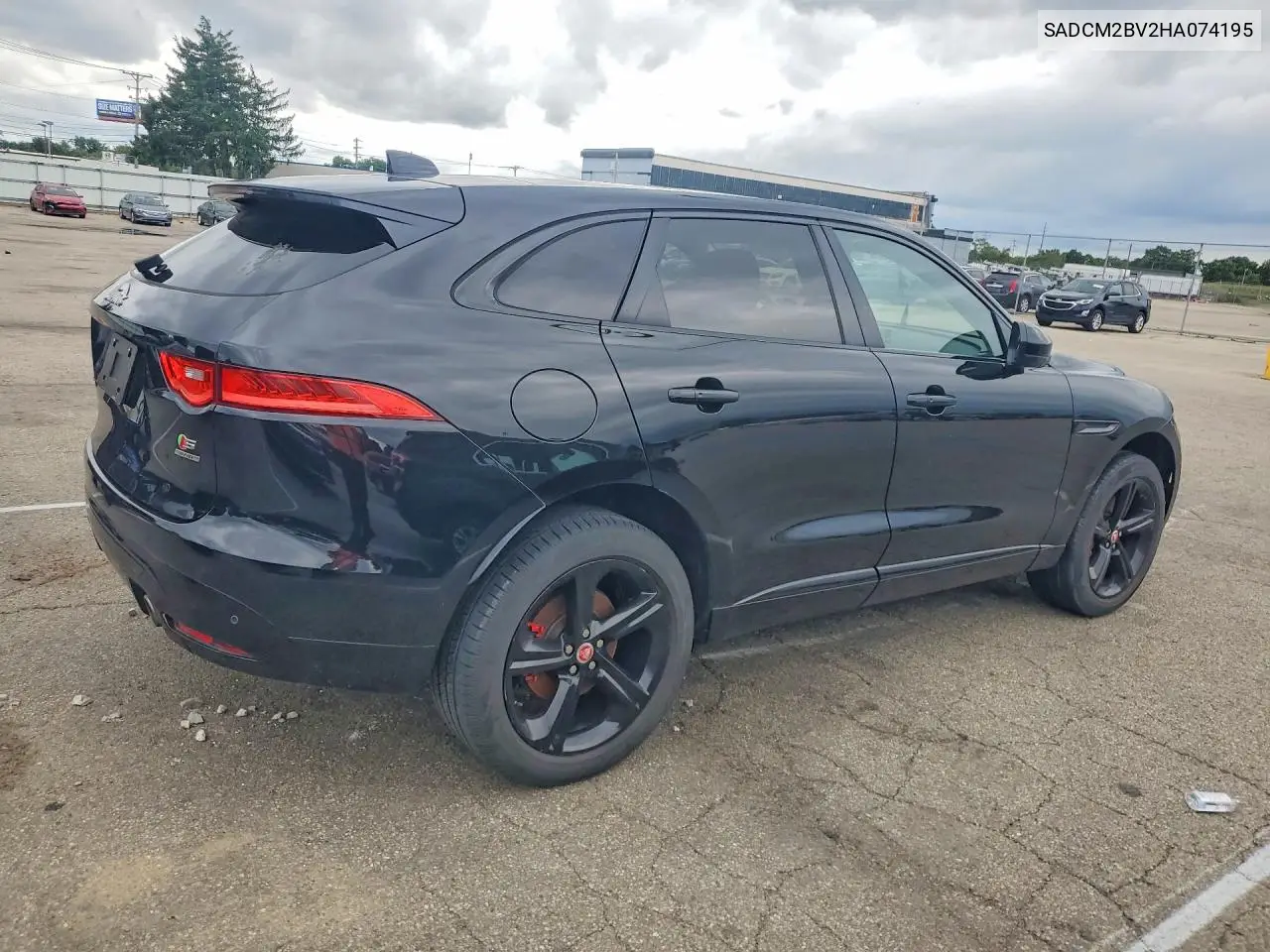 2017 Jaguar F-Pace S VIN: SADCM2BV2HA074195 Lot: 58380816