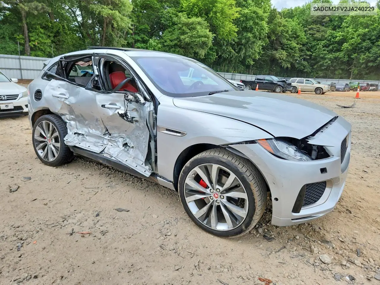 2018 Jaguar F-Pace S VIN: SADCM2FV2JA240229 Lot: 54439236