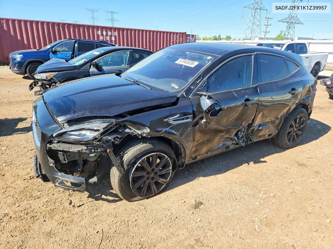 2019 Jaguar E-Pace S VIN: SADFJ2FX1K1Z39957 Lot: 57845936