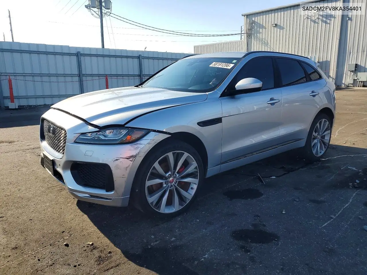 2019 Jaguar F-Pace S VIN: SADCM2FV8KA354401 Lot: 58191286