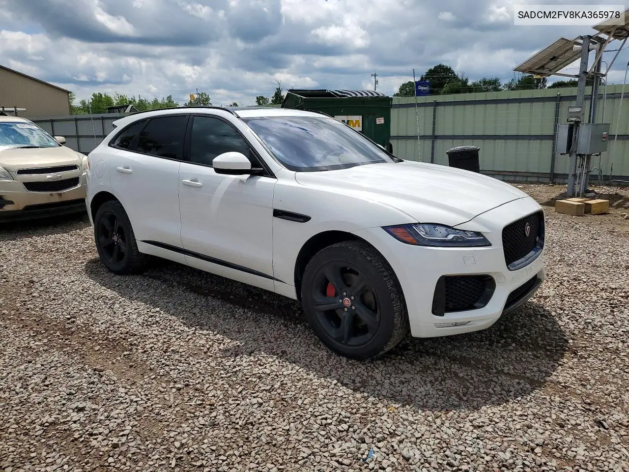2019 Jaguar F-Pace S VIN: SADCM2FV8KA365978 Lot: 58353106