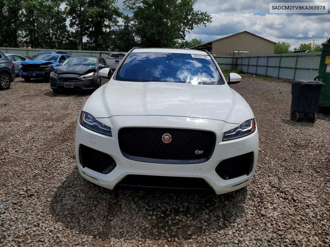 2019 Jaguar F-Pace S VIN: SADCM2FV8KA365978 Lot: 58353106