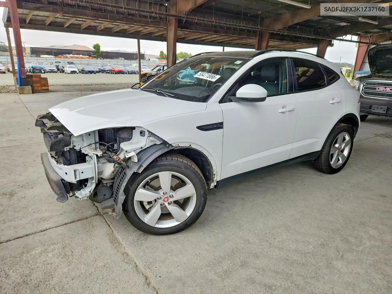 2019 Jaguar E-Pace S VIN: SADFJ2FX3K1Z37160 Lot: 58471866