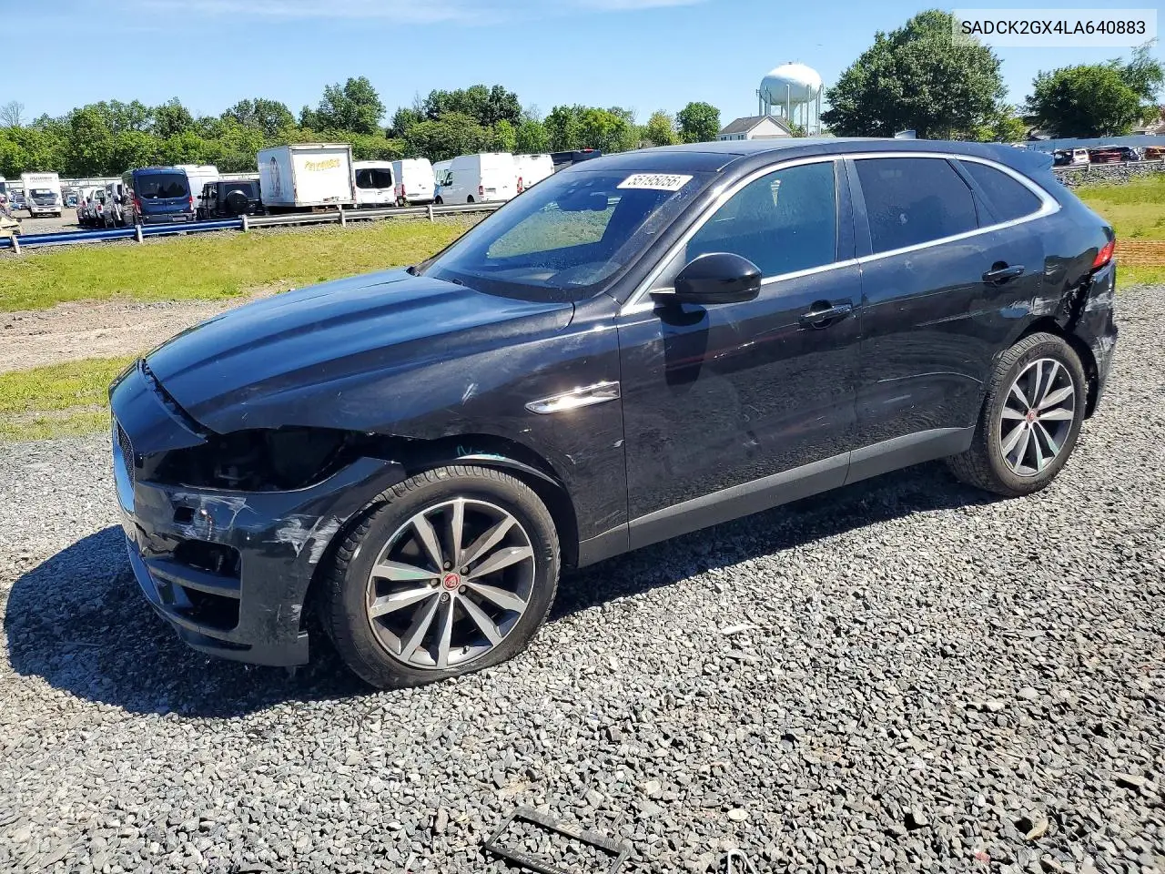 2020 Jaguar F-Pace Prestige VIN: SADCK2GX4LA640883 Lot: 55195056