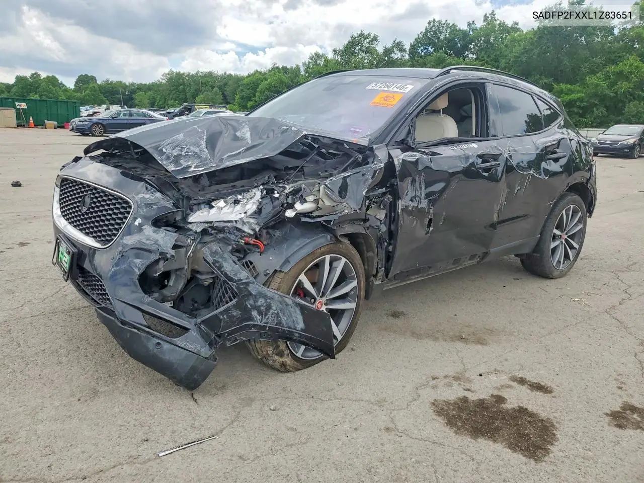 2020 Jaguar E-Pace Se VIN: SADFP2FXXL1Z83651 Lot: 57260146