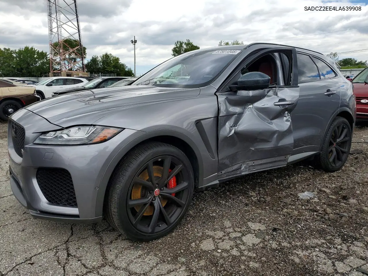 2020 Jaguar F-Pace Svr VIN: SADCZ2EE4LA639908 Lot: 57501046