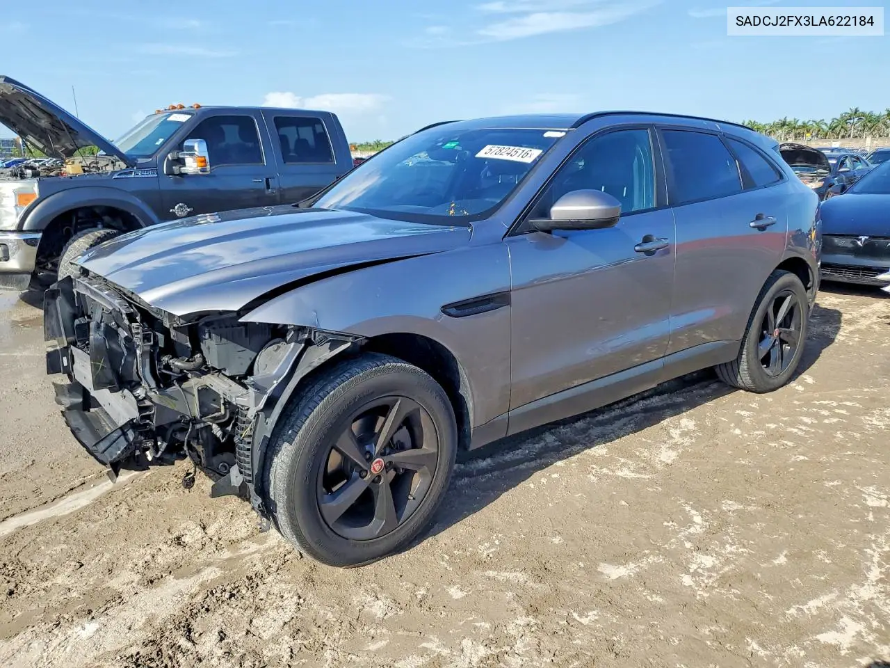 2020 Jaguar F-Pace Premium VIN: SADCJ2FX3LA622184 Lot: 57824516