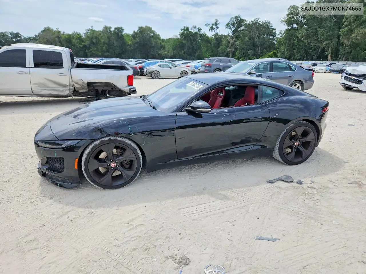 2021 Jaguar F-Type VIN: SAJDD1GX7MCK74655 Lot: 56332786