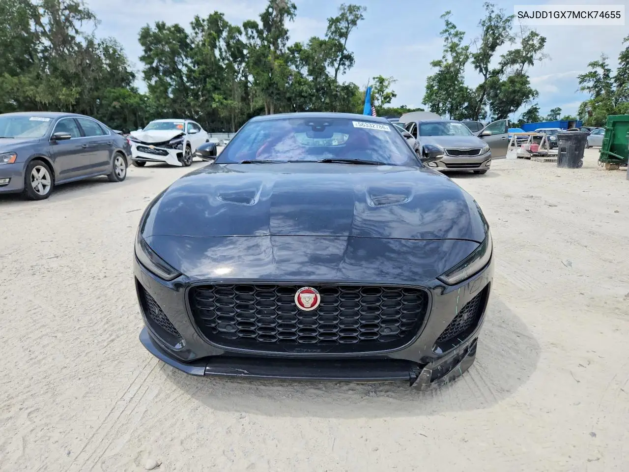 2021 Jaguar F-Type VIN: SAJDD1GX7MCK74655 Lot: 56332786