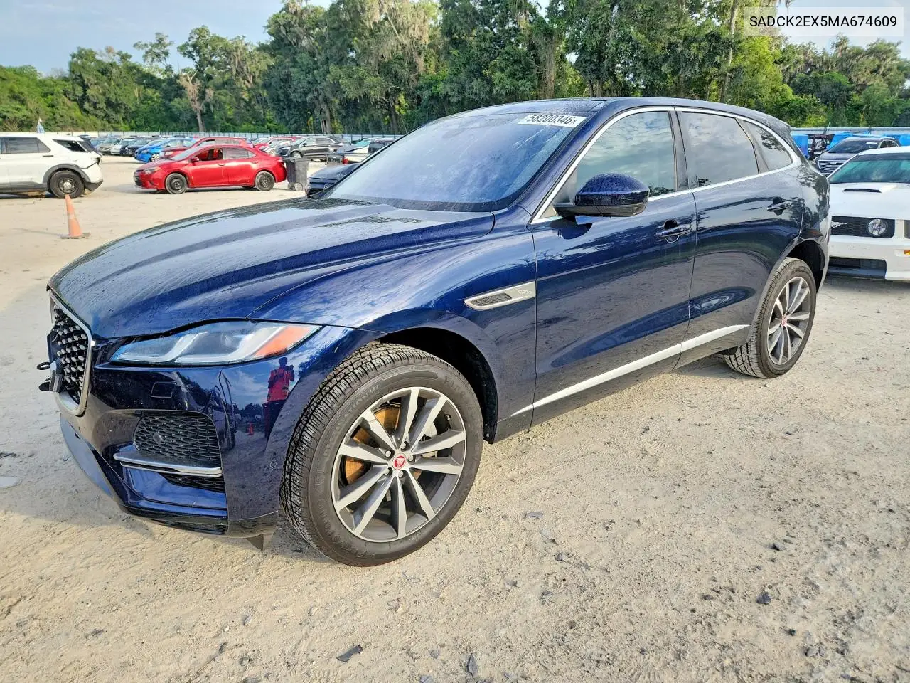 2021 Jaguar F-Pace VIN: SADCK2EX5MA674609 Lot: 58200346