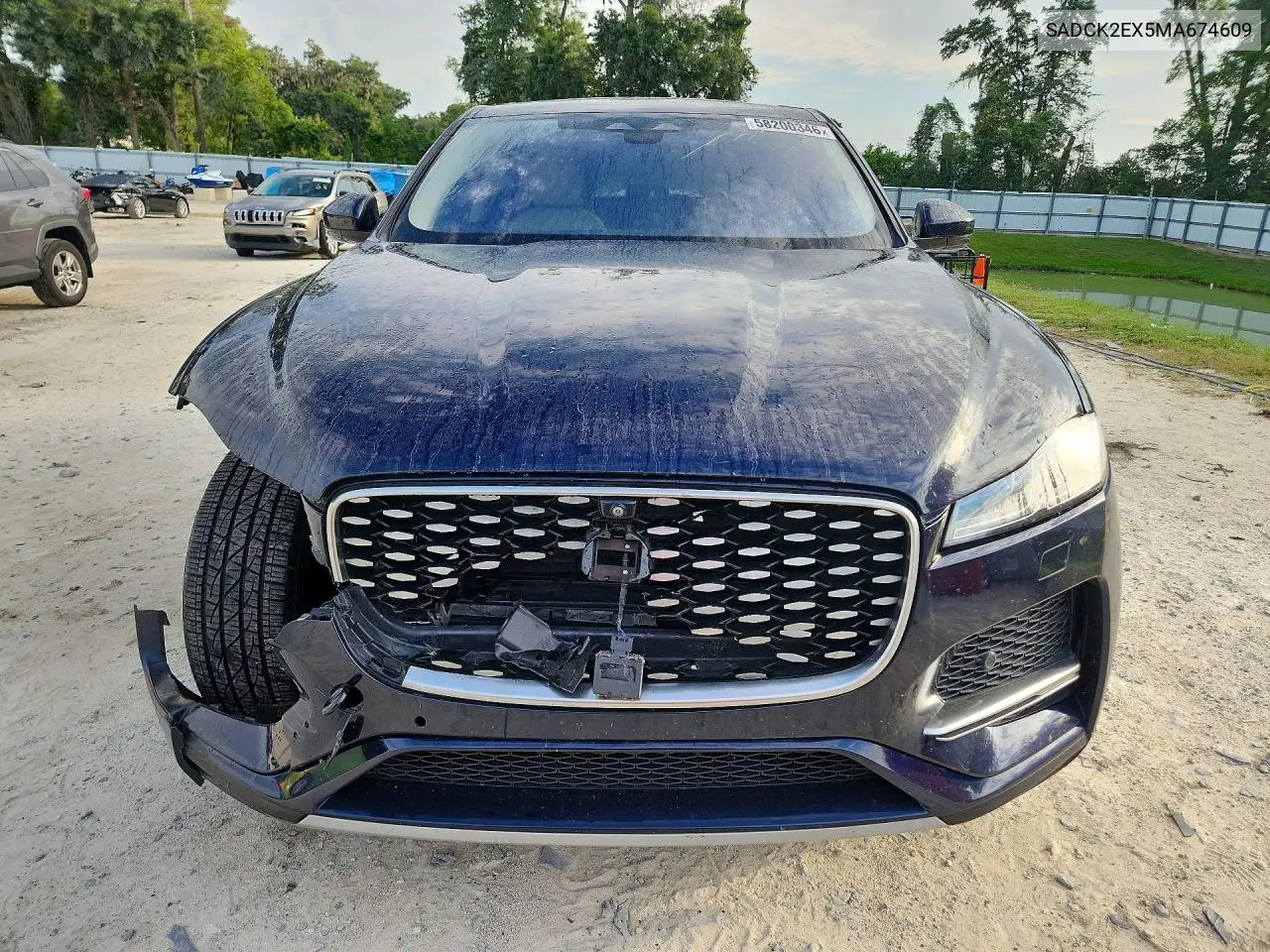 2021 Jaguar F-Pace VIN: SADCK2EX5MA674609 Lot: 58200346