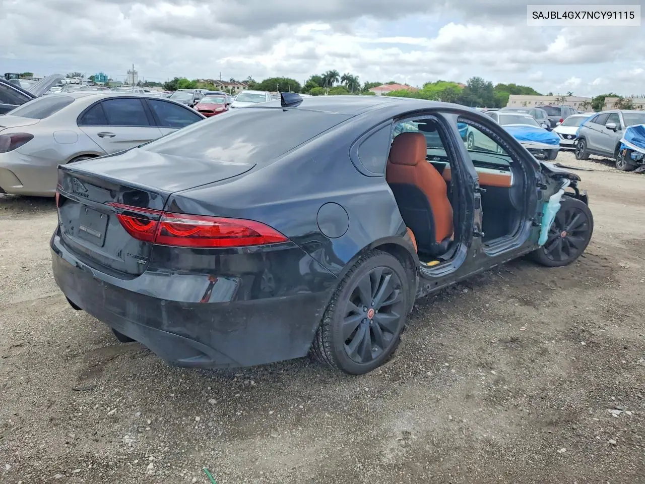 2022 Jaguar Xf R-Dynamic Se VIN: SAJBL4GX7NCY91115 Lot: 53778336