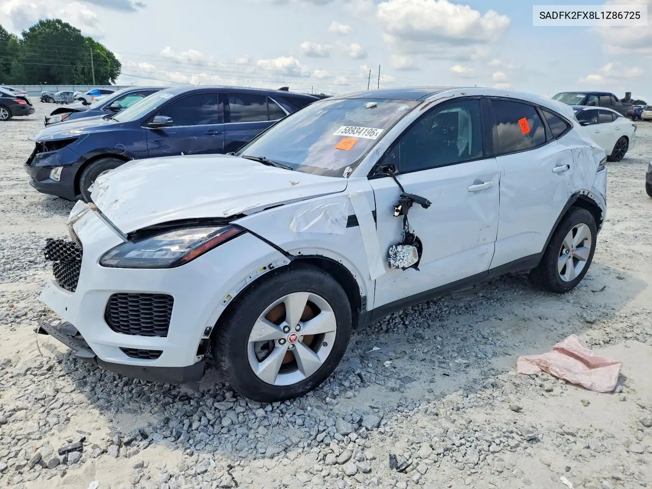 2020 Jaguar E-Pace VIN: SADFK2FX8L1Z86725 Lot: 58934196